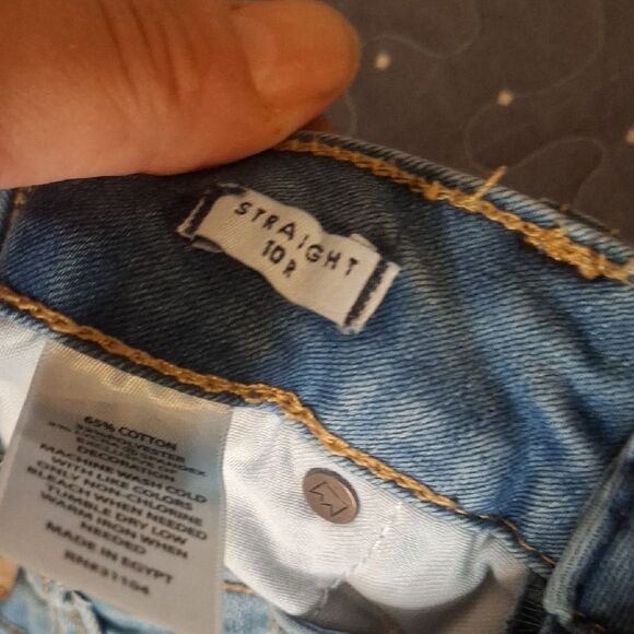 Crown & Ivy Striaght Blue Denim Jeans size 10 - Picture 5 of 7